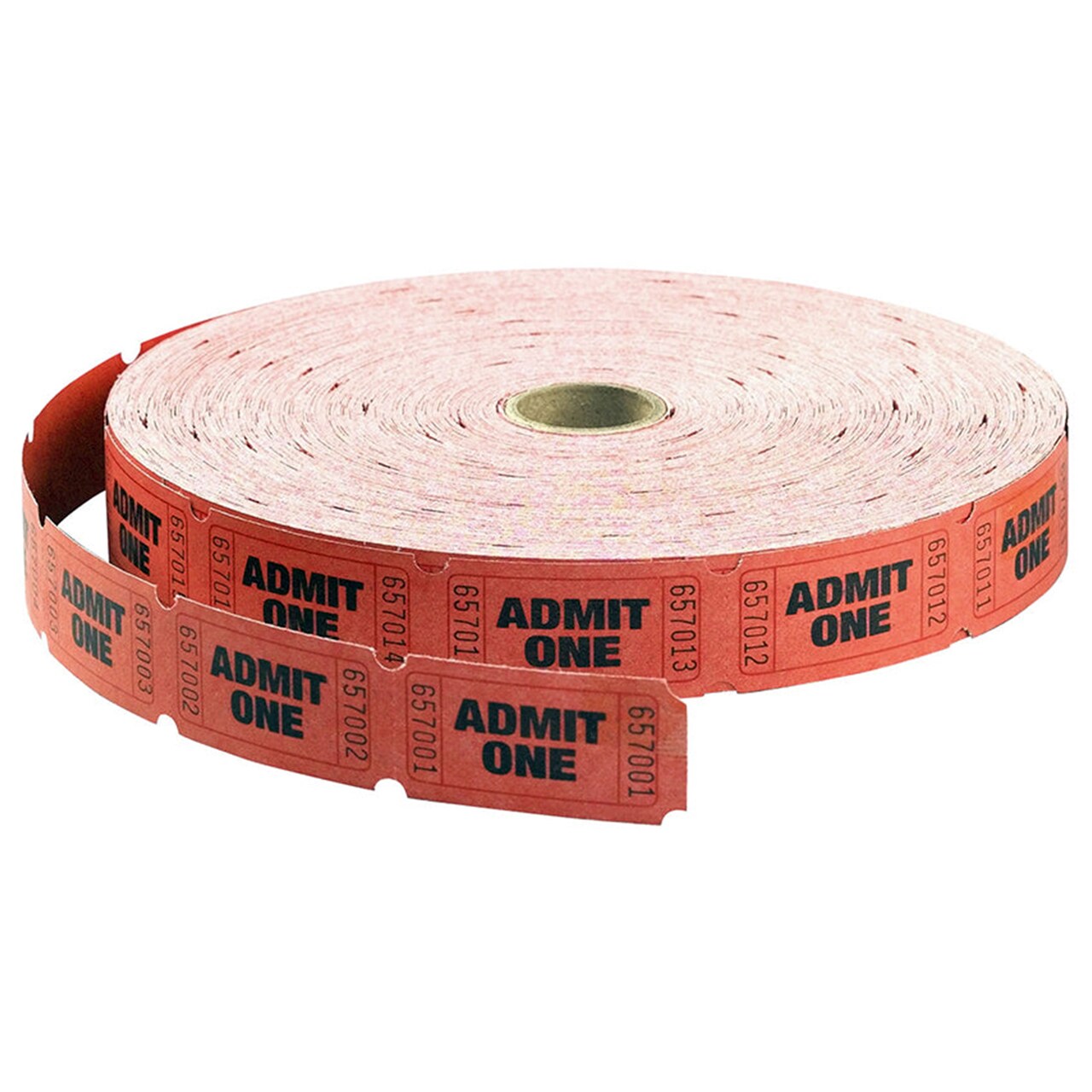 Admit One & Raffle Ticket Rolls – Single or Double, 2000 Tickets per Roll